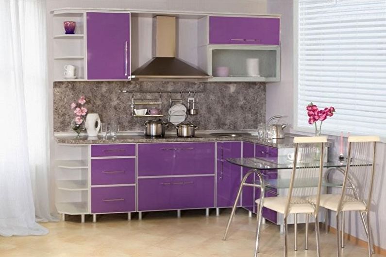 Little Purple Kitchen - Diseño de interiores