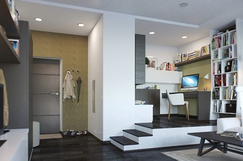 Layout of a studio apartment - Studio apartment