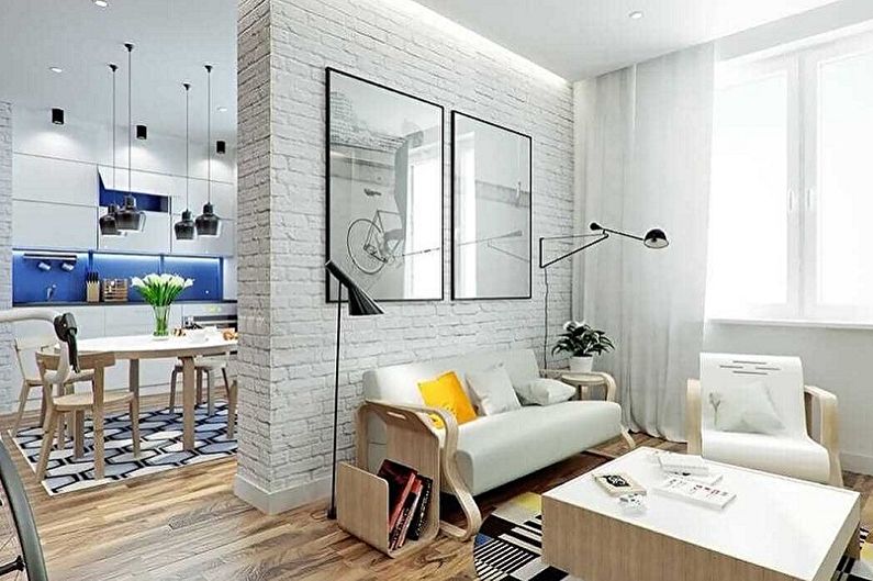 Disposició d’un apartament d’una habitació: idees per estalviar espai