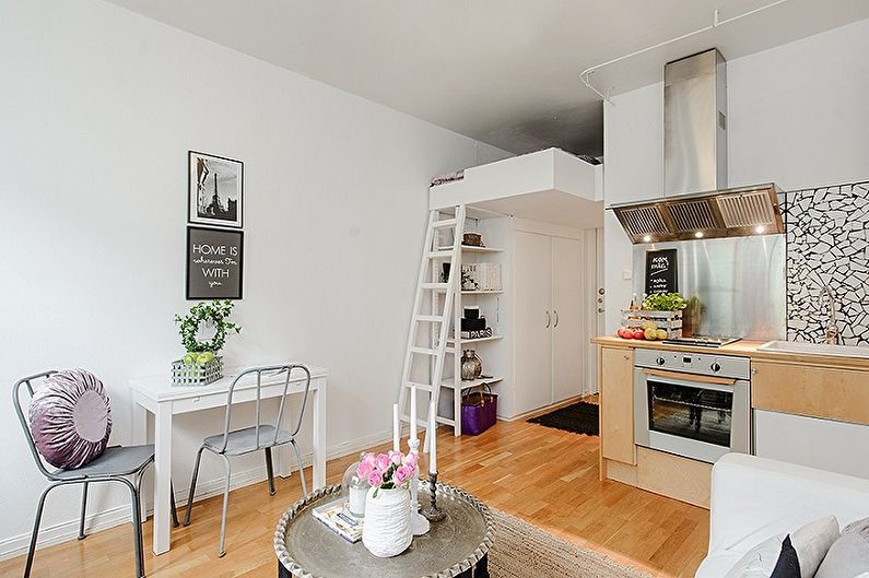 Layout de um apartamento de um quarto - foto