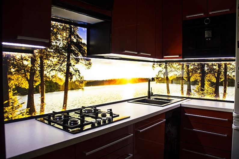 Skinali design for the kitchen - Skinali with backlight