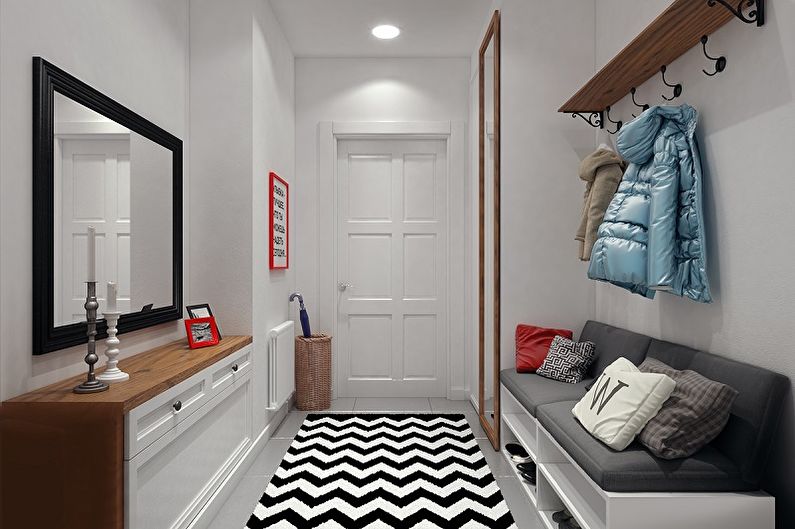 Couloir de style scandinave - Design d'intérieur