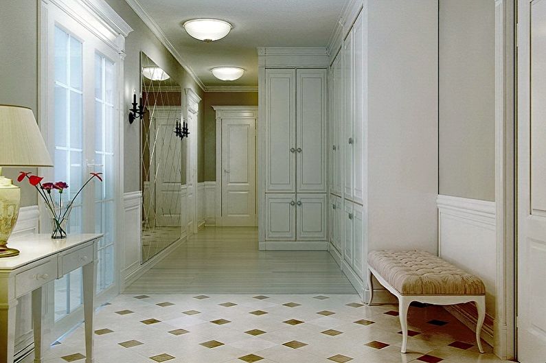 Corridor Design in the Apartment - Floor Finish