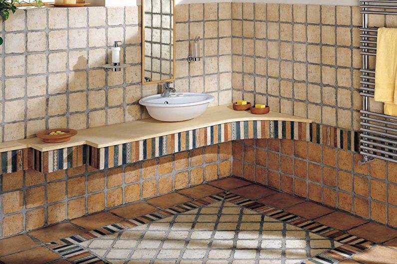 Mga uri ng mga tile sa sahig para sa banyo - Mga tile ng Clinker