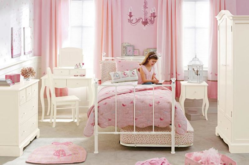 Características del diseño de Pink Kids Room