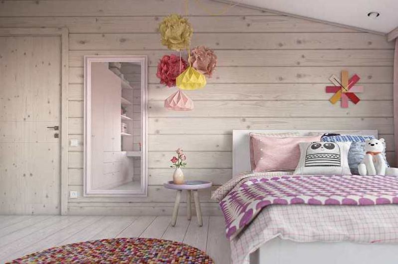 Minimalistische roze kinderkamer - Interior Design