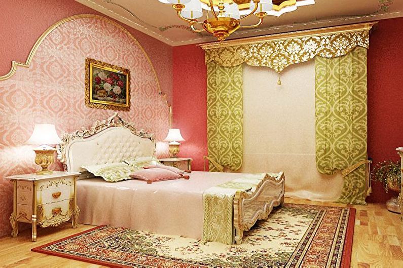 Pink nursery sa estilo ng oriental - Disenyo sa Panloob