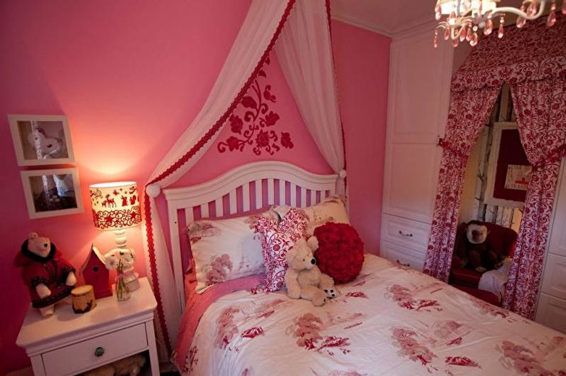 Pink kids room - รูปภาพการออกแบบตกแต่งภายใน