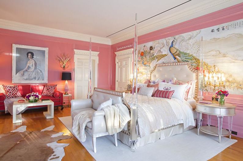 Roze kinderkamer - interieur foto