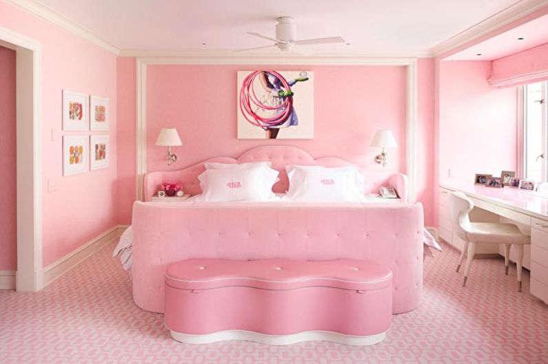 Roze kinderkamer - interieur foto