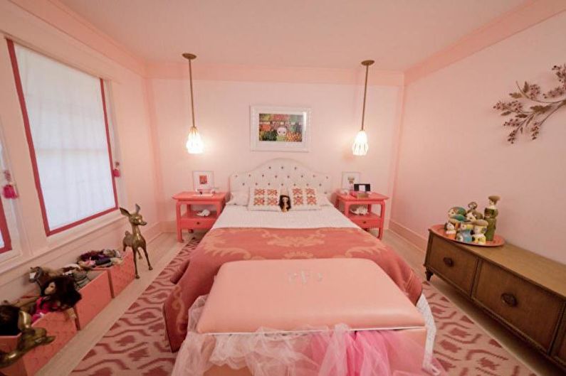 Roze kinderkamer - interieur foto