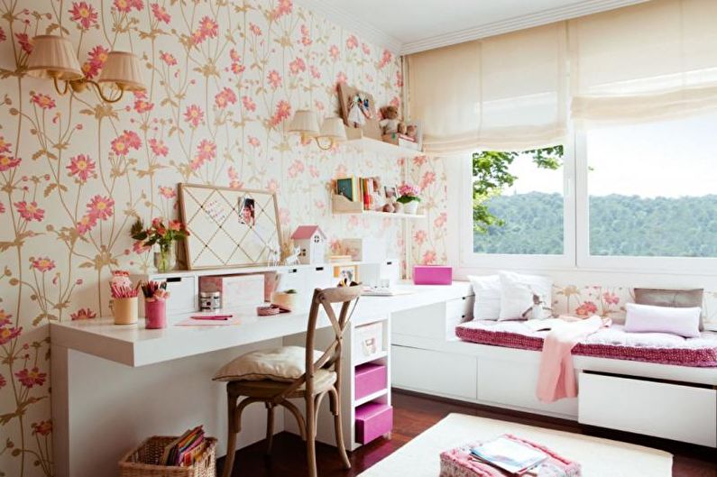 Habitació infantil rosa - foto d’interiorisme