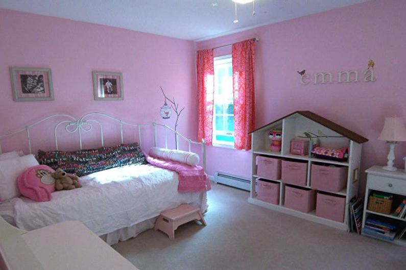 Habitació infantil rosa - foto d’interiorisme