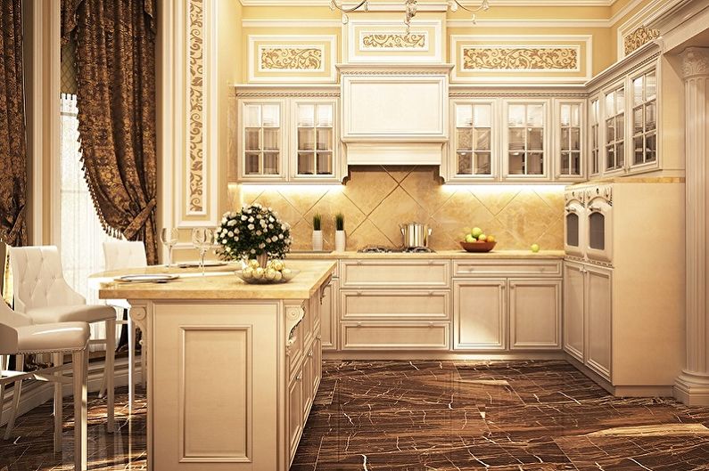 Cucina in stile classico beige - Interior Design