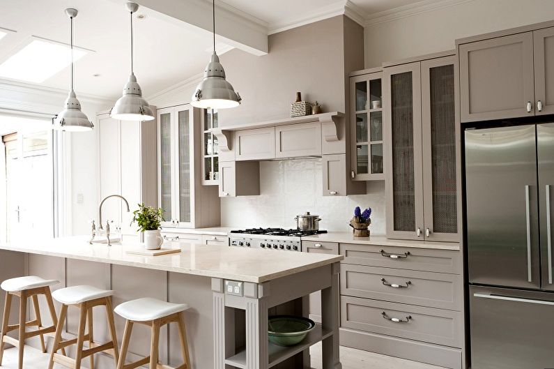 Cuisine beige - photo de design d'intérieur