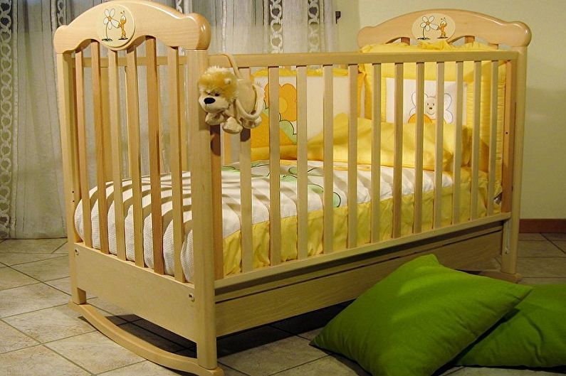 Tipos de cunas para bebés por diseño - Cama mecedora