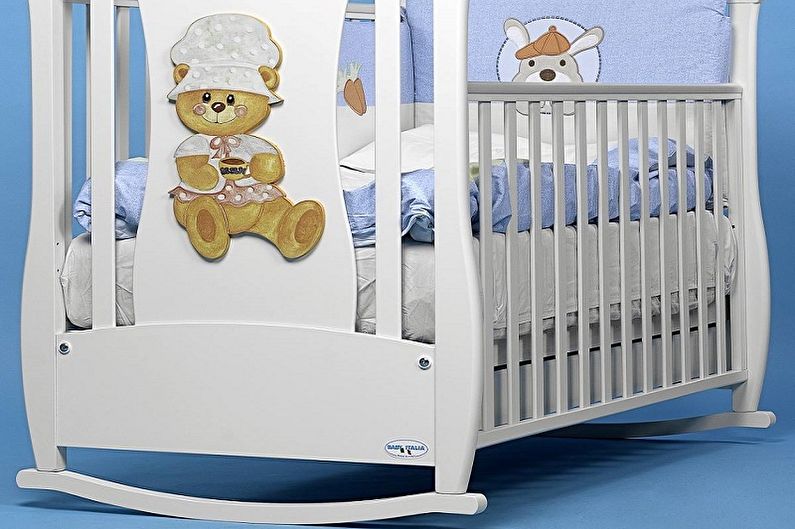 Tipos de cunas para bebés por diseño - Cama mecedora