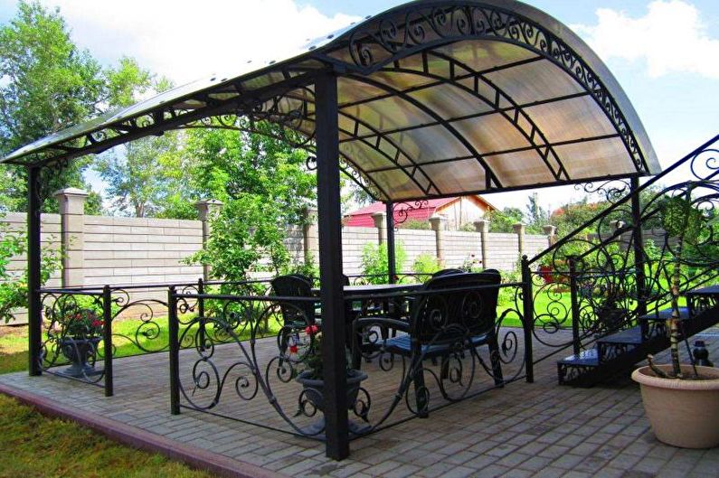 Polycarbonate Pergolas - รายละเอียดปลีกย่อยของการติดตั้ง