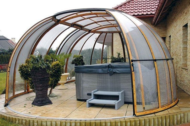 Cổng Polycarbonate - ảnh