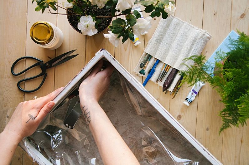 Pot de fleur bricolage dans une valise