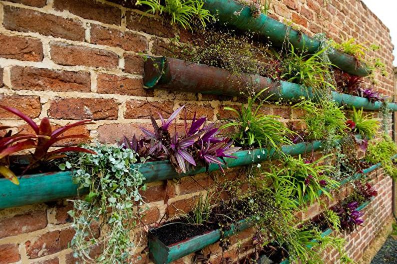 Idéias para vasos de flores no jardim