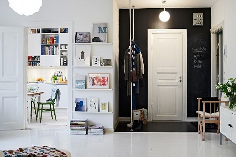 Couloir de style scandinave - photo de design d'intérieur