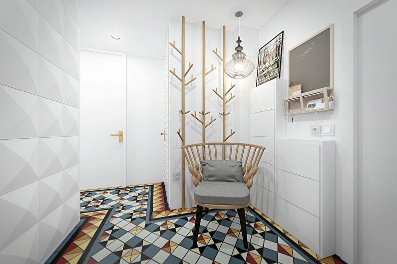 Corredor de estilo escandinavo - foto de design de interiores