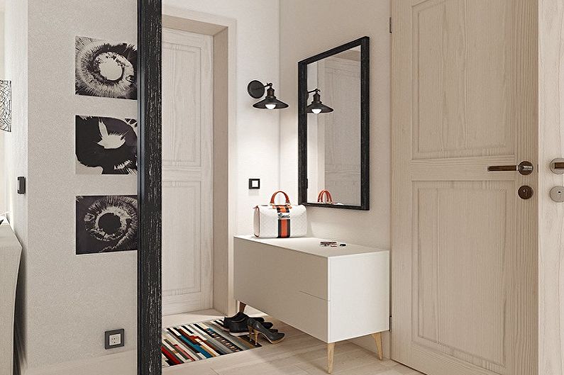 Corredor de estilo escandinavo - foto de design de interiores