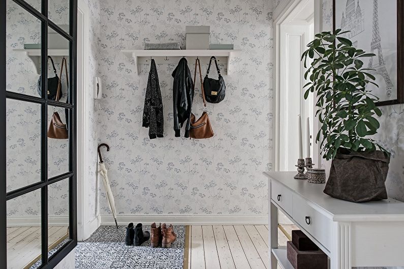 Couloir de style scandinave - photo de design d'intérieur