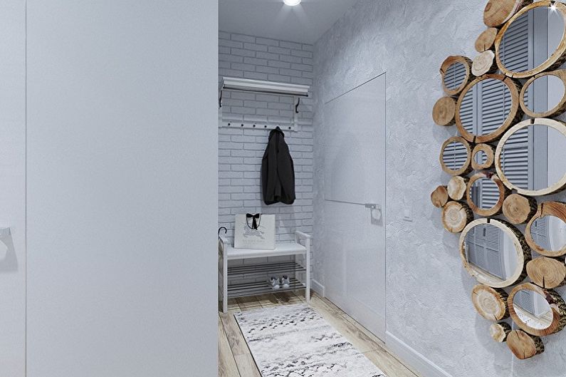 Couloir de style scandinave - photo de design d'intérieur