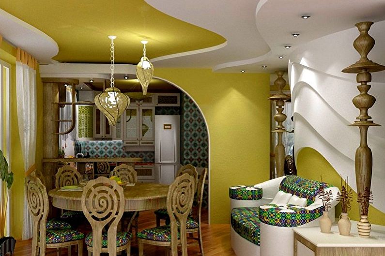 Cucina verde oliva in stile orientale - Interior Design