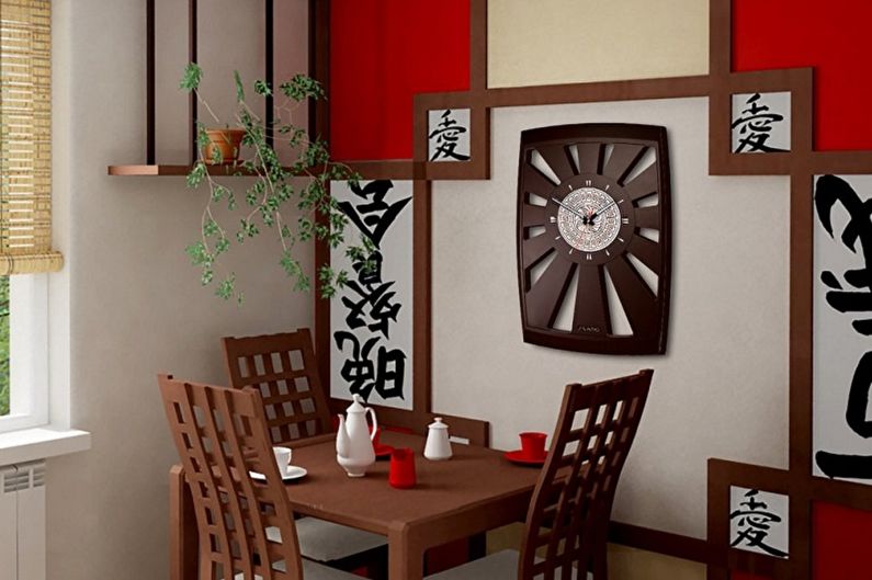 Design de cozinha em estilo oriental - iluminação e decoração