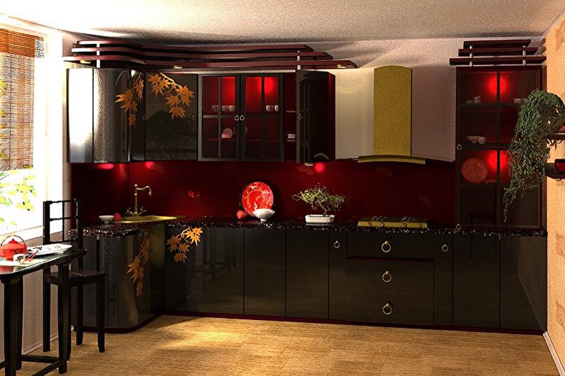 Cuisine de style oriental - photo de design d'intérieur