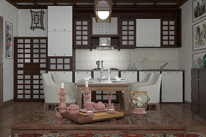 Cocina de estilo oriental - foto de diseño de interiores