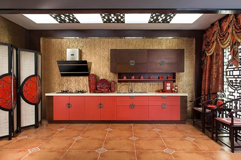 Cocina de estilo oriental - foto de diseño de interiores