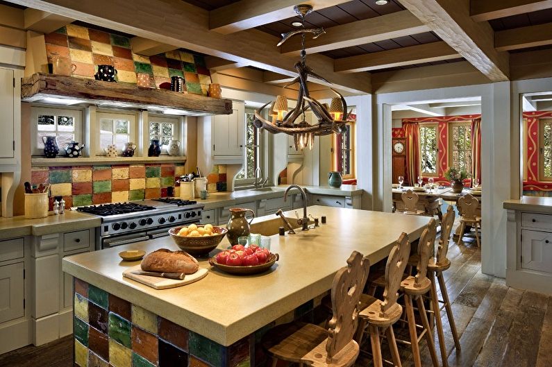 Cozinha em estilo oriental - design de interiores