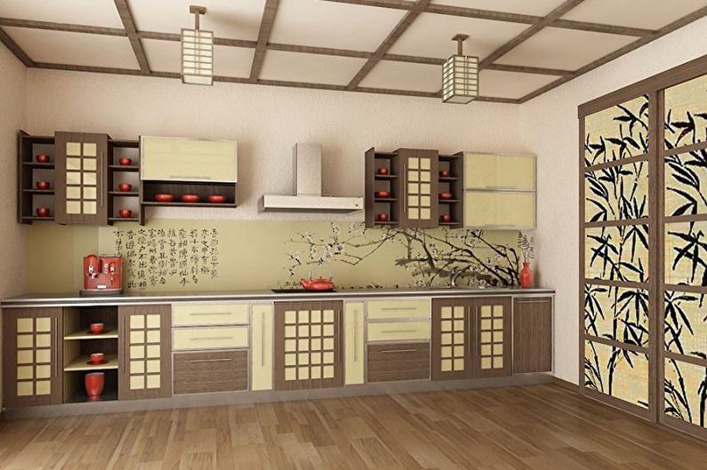 Cozinha em estilo oriental - design de interiores