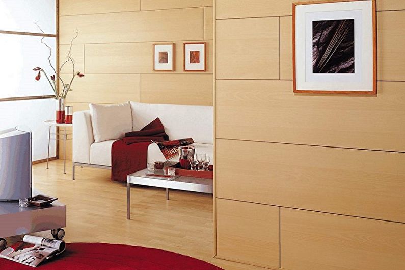 Types of wall panels for interior decoration - Fiberboard panels