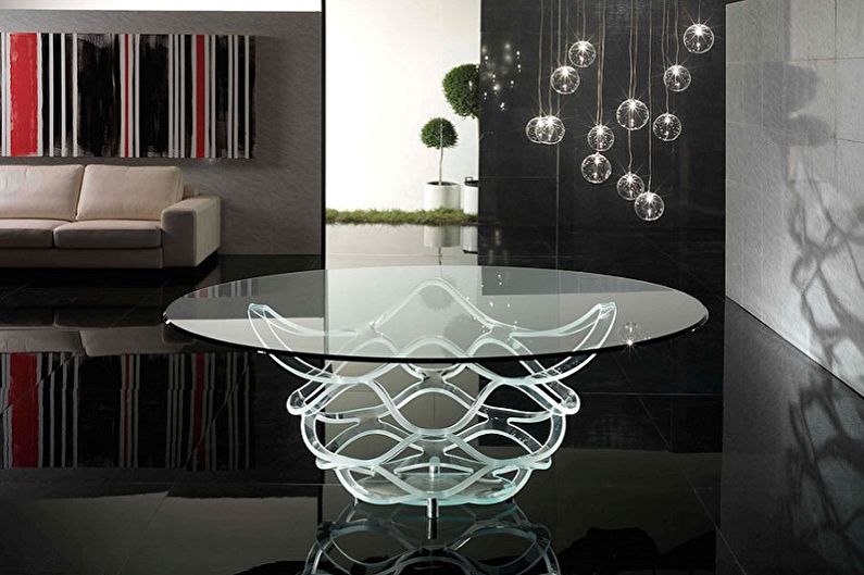 Tables basses en verre - photo