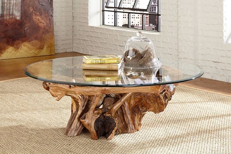 Glass coffee tables - photo