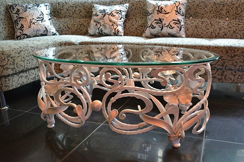 Glass coffee tables - photo