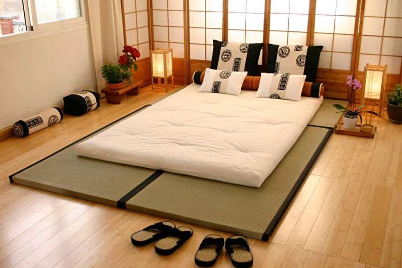 Quarto de estilo japonês - design de interiores