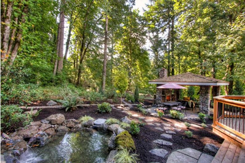 Pergolas avec barbecue, poêle ou barbecue - photo