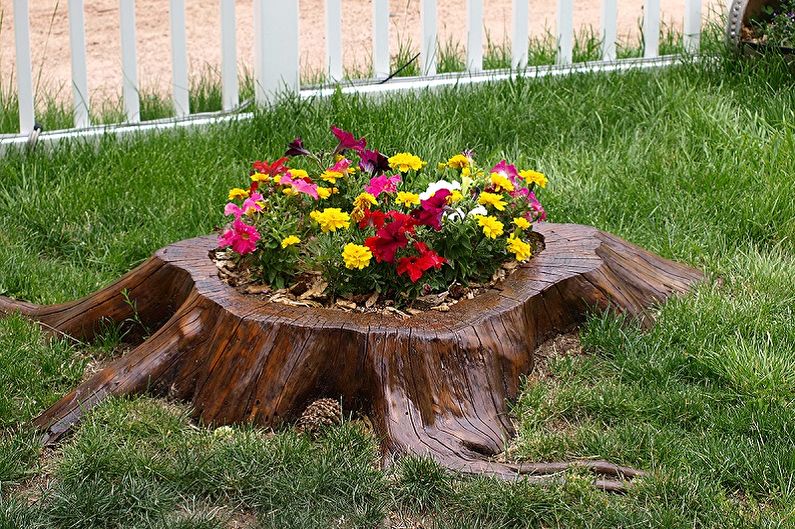 Hacer macizos de flores con tus propias manos - Madera