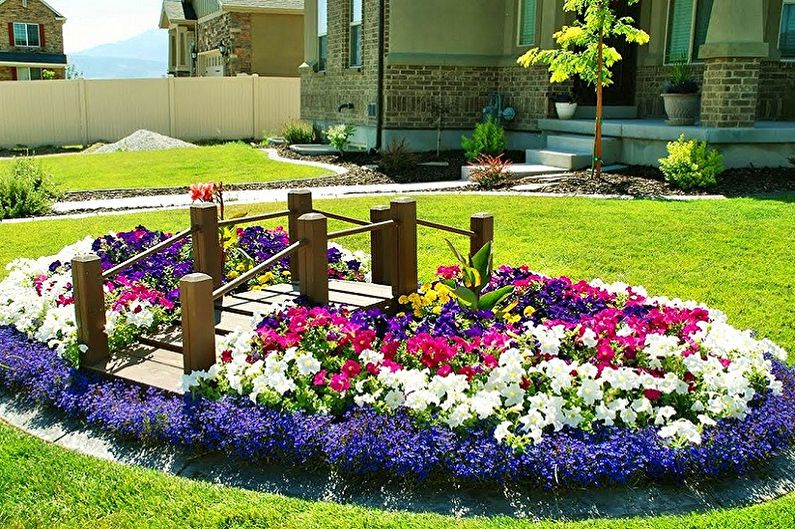 DIY flowerbed - larawan