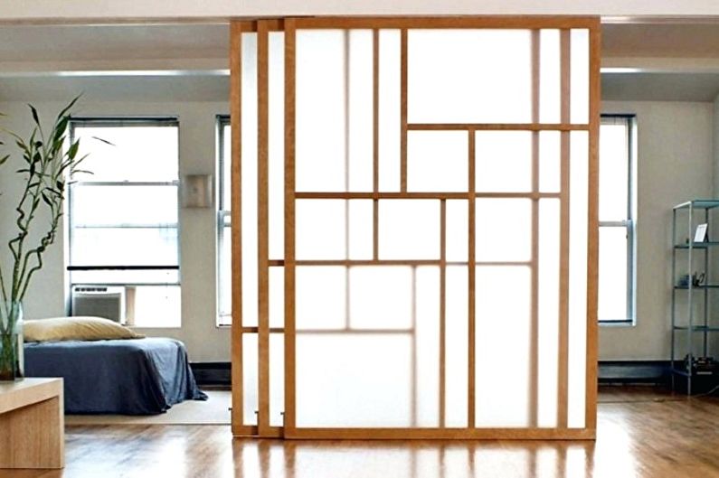 Types of interior sliding doors by type of movement - Cascading