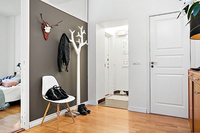 Scandinavian style entrance hall (80 mga larawan)