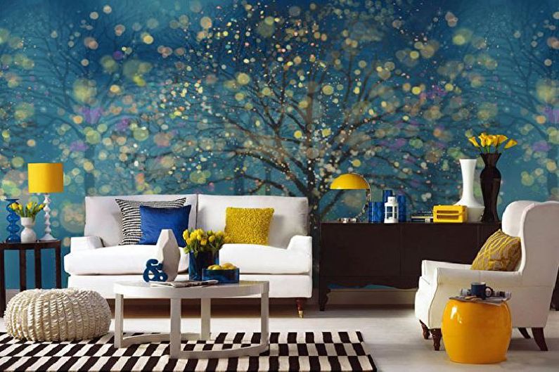 3D-wallpaper (75 photos): types, features, how to glue