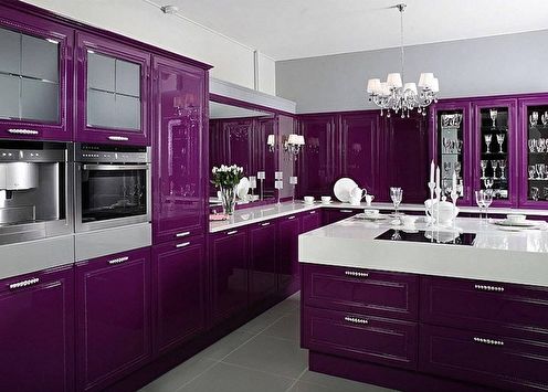 Purple cuisine: design ideas (80 photos)