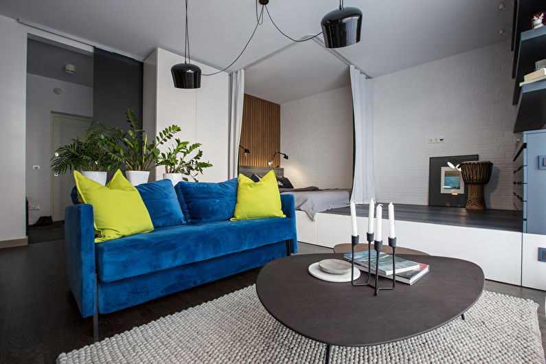 Het interieur van het appartement 